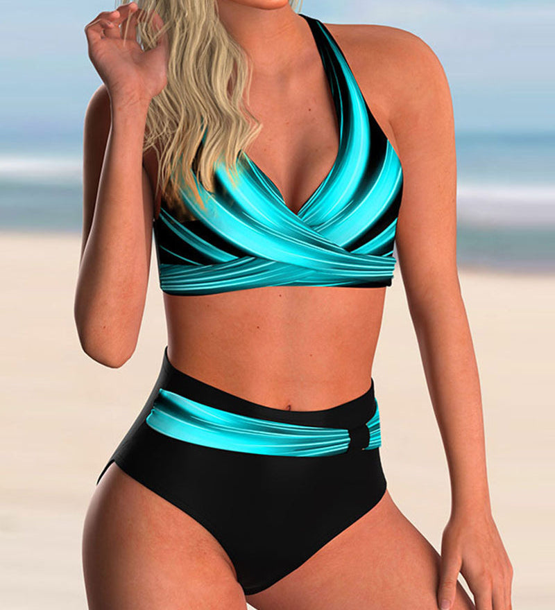 Liliana - Bikini set s krstom na vratu i uzorkom