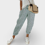 Helga | Stilizovane ležerne lanene pantalone