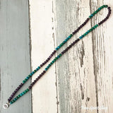Narukvica od 108 Prirodnih Amethyst i Chrysocolla Perli