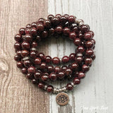 108 Prirodnih Garnet Perli - Mala Narukvica
