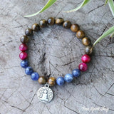 108 Tiger Eye & Sodalite Mala Necklace / Bracelet