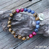108 Tiger Eye & Sodalite Mala Necklace / Bracelet