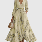 Rowella - Elegantna Maxi Haljina s Plisiranim Detaljima
