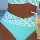 Bikini set sa postavom i dijamantskim uzorkom