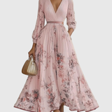 Rowella - Elegantna Maxi Haljina s Plisiranim Detaljima