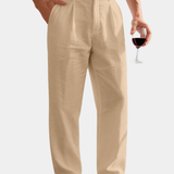 Lorenzo | Široke Lanene Pantalone