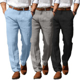 Frank | PREMIUM LANENE PANTALONE ZA MUŠKARCE (SA RUPAMA ZA PODEŠAVANJE PANTALONA)
