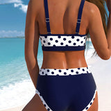 Liesbeth - Bikini s visokim strukom i tačkastim uzorkom