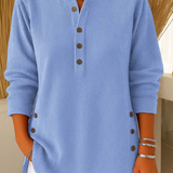 Nieves™ | Tunika Henley na Guziki