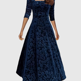 Vespera | Elegant Floral Midi Dress