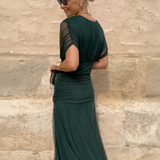 Louise | Elegantna Maxi Pidžama Haljina sa V-Izrezom