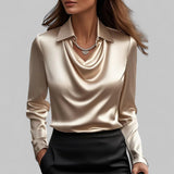 Teresa | Elegantna satenska bluza sa kaišem