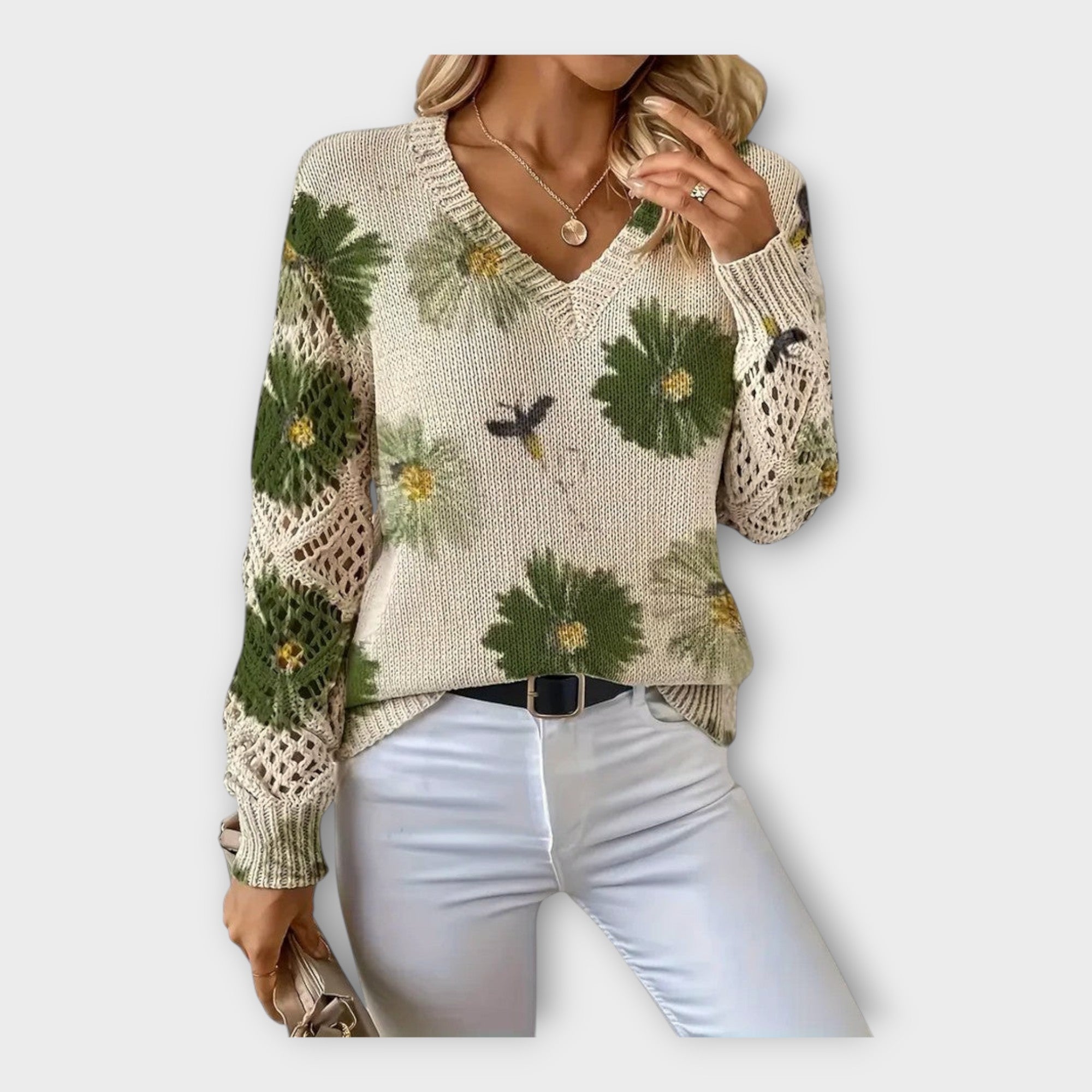 Triinu | Bluza sa čipkastim detaljima