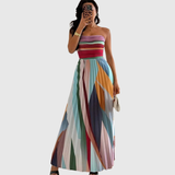 Isola - Elegantna Večernja Haljina s Plisiranim Detaljima