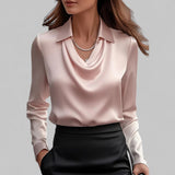 Teresa | Elegantna satenska bluza sa kaišem
