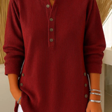 Nieves™ | Tunika Henley na Guziki