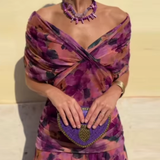 Louise | Elegantna Maxi Pidžama Haljina sa V-Izrezom