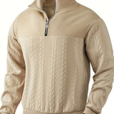 VITHONA | Pleteni Zip-Up Džemper