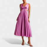 Adriana | Plisirana maxi haljina