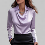 Teresa | Elegantna satenska bluza sa kaišem