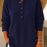 Nieves™ | Tunika Henley na Guziki