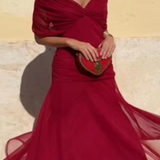 Louise | Elegantna Maxi Pidžama Haljina sa V-Izrezom