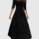 Vespera | Elegant Floral Midi Dress