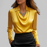 Teresa | Elegantna satenska bluza sa kaišem