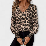Jadranka | Stilizovana Bluza sa Leopardim Printom