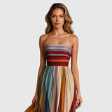 Isola - Elegantna Večernja Haljina s Plisiranim Detaljima