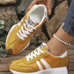 Sneakersy damskie w stylu retro - kolor czarny