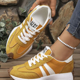 Sneakersy damskie w stylu retro - kolor czarny