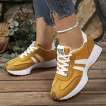 Sneakersy damskie w stylu retro - kolor czarny