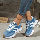 Sneakersy damskie w stylu retro - kolor czarny