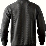 VITHONA | Pleteni Zip-Up Džemper