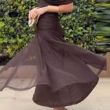 Louise | Elegantna Maxi Pidžama Haljina sa V-Izrezom