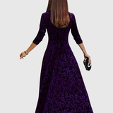 Vespera | Elegant Floral Midi Dress