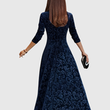 Vespera | Elegant Floral Midi Dress