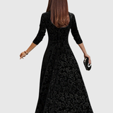 Vespera | Elegant Floral Midi Dress