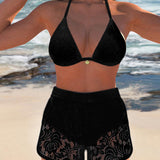 Elegantni čipkasti bikini set