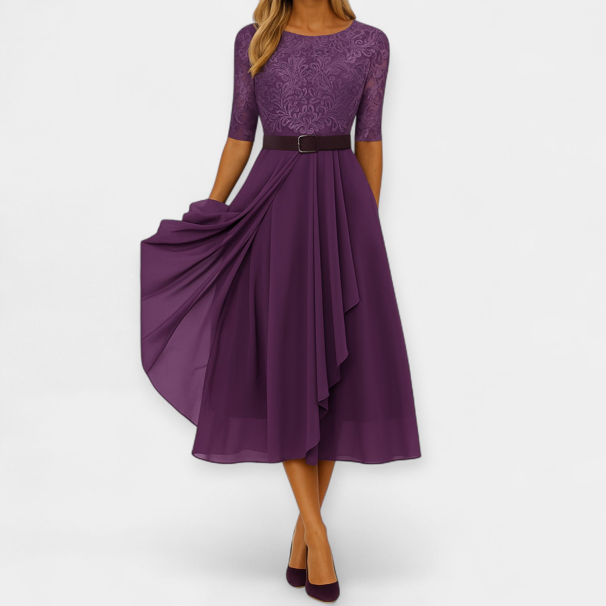 Elena | Elegantna midi haljina