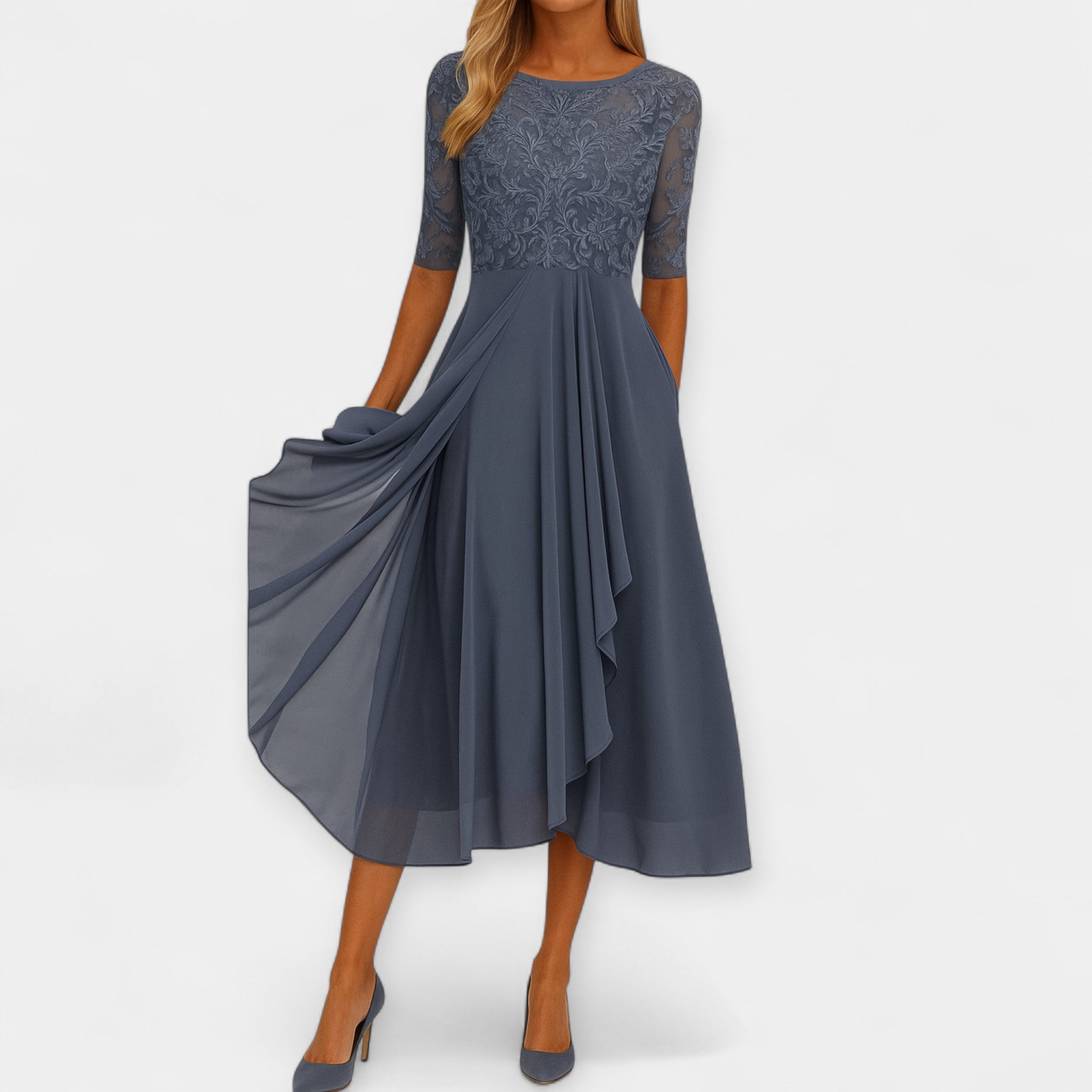 Elena | Elegantna midi haljina