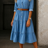 Ležerna elegantna denim haljina | VITHONA