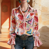 Ana | Vintage bluza sa srcem