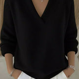 Violeta™ | Luźny Sweter w Serek