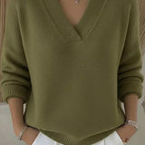 Violeta™ | Luźny Sweter w Serek