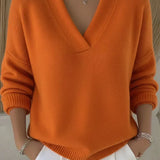 Violeta™ | Luźny Sweter w Serek