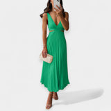 Adriana | Plisirana maxi haljina