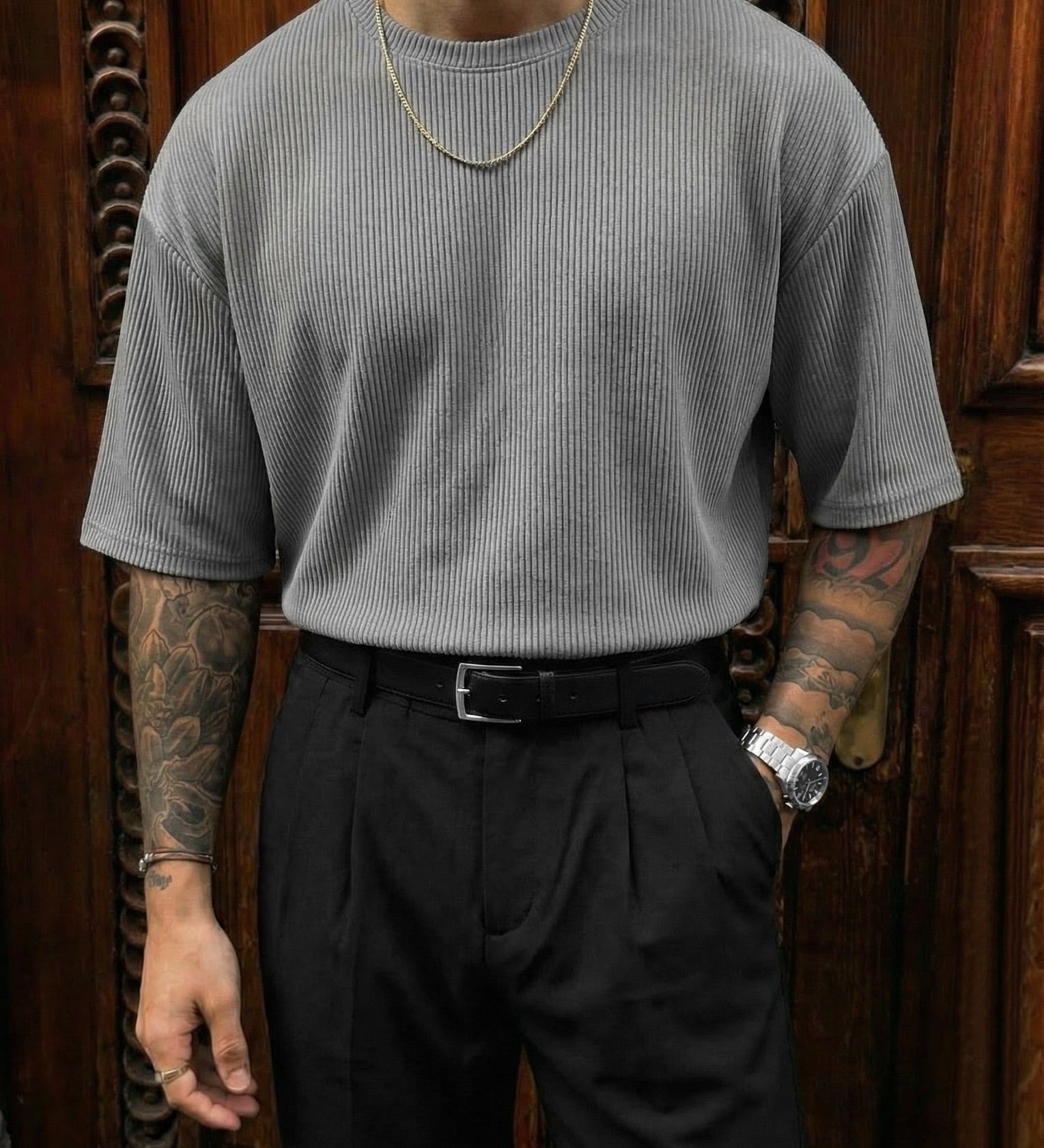 Oversize Cord Tee | VITHONA