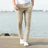 Liam | Lagane muške lanene pantalone